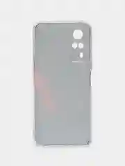 Красный силиконовый чехол на Vivo Y31/Y53s 4G / Виво Y31 прозрачный, с рисунком, защита камеры