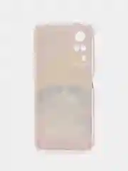 Желтый силиконовый чехол на Vivo Y31/Y53s 4G / Виво Y31 прозрачный, с рисунком, защита камеры