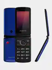 Красный мобильный телефон-раскладушка Maxvi E7