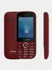 Красный мобильный телефон Maxvi K20, аккумулятор 2500 мАч