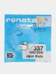 Батарейка Renata 337 (SR416SW, SR416, R337, SR337) для микронаушника и часов