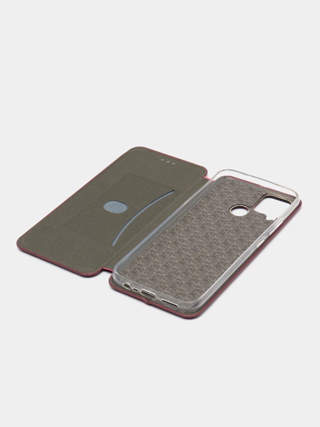 Багровый чехол-книжка для Realme C15 / C12 / C25 / C25S