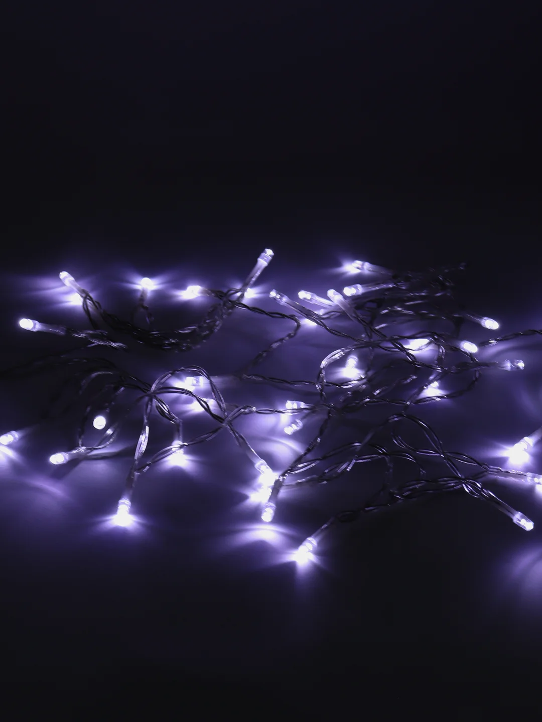S Гирлянда "Нить" 4 м , IP20, прозрачная нить, 40 LED, свечение белое, 2 режима, 3 х AA
