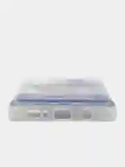 Синий чехол с блестками и водой для Samsung Galaxy М51
