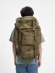 Зелёный хаки военный рюкзак цвета мох, спортивный, походный, тактический, 95 литров