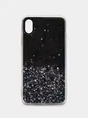 Черный чехол на Айфон (iPhone) 11 XR 6 / 6s / 7 / 8 / Se / X / Xs 12 13 Pro Max, прозрачный