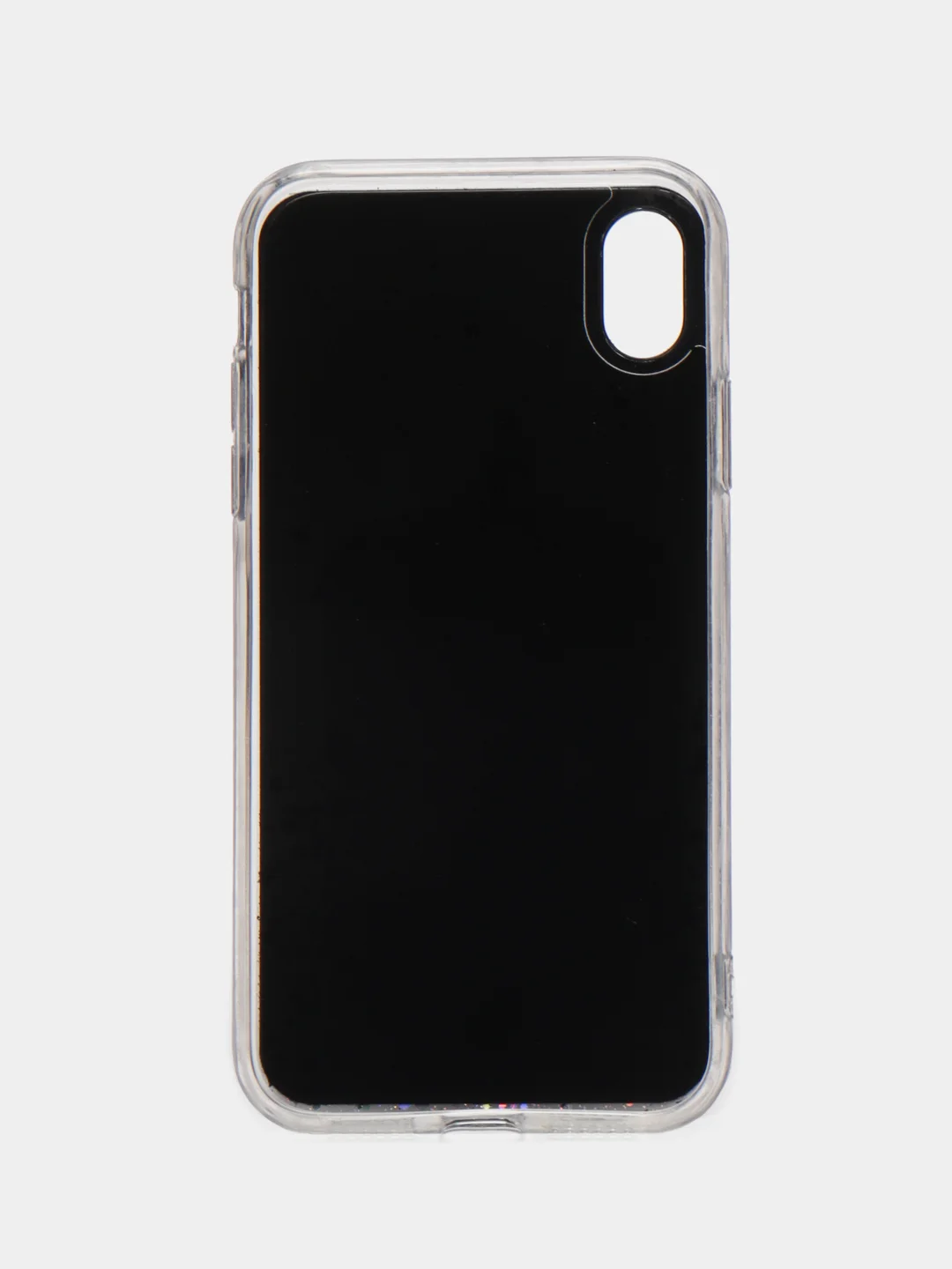 Черный чехол на Айфон (iPhone) 11 XR 6 / 6s / 7 / 8 / Se / X / Xs 12 13 Pro Max, прозрачный