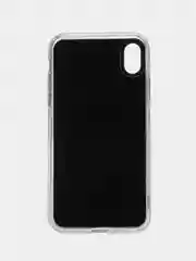 Черный чехол на Айфон (iPhone) 11 XR 6 / 6s / 7 / 8 / Se / X / Xs 12 13 Pro Max, прозрачный