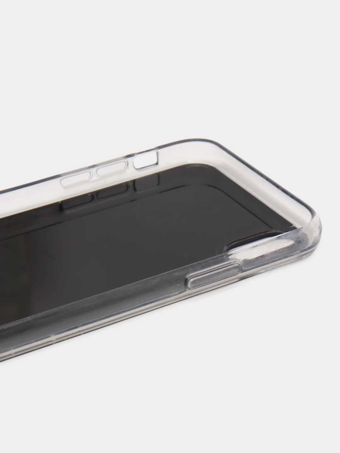 Черный чехол на Айфон (iPhone) 11 XR 6 / 6s / 7 / 8 / Se / X / Xs 12 13 Pro Max, прозрачный
