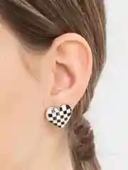 Серьги женские 4 вида, сердечко, кольца, листочки