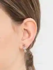 Серьги женские 4 вида, сердечко, кольца, листочки