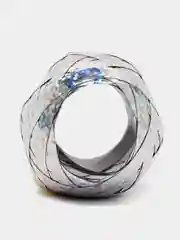 Серебряный лента для воздушных шаров, 10 м