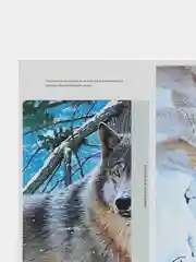 Набор для творчества в технике папертоль. Объемная картина Пара волков. Магия хобби