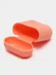 Розовый силиконовый чехол для наушников AirPods 1 / 2