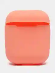 Розовый силиконовый чехол для наушников AirPods 1 / 2