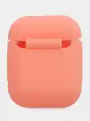 Розовый силиконовый чехол для наушников AirPods 1 / 2