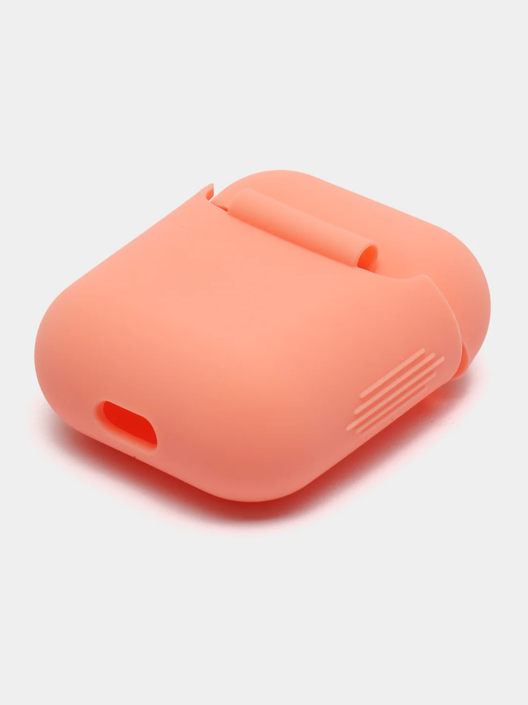 Розовый силиконовый чехол для наушников AirPods 1 / 2