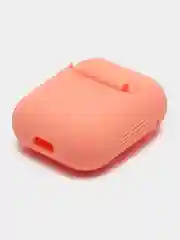 Розовый силиконовый чехол для наушников AirPods 1 / 2