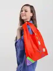 Алый сумка шоппер складная 50*35см, сумка для покупок