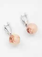 Серьги из настоящих роз женские ручной работы