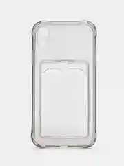 Прозрачный чехол с карманом для карт на iPhone XR, 11, 12, 13, Pro, Pro Max