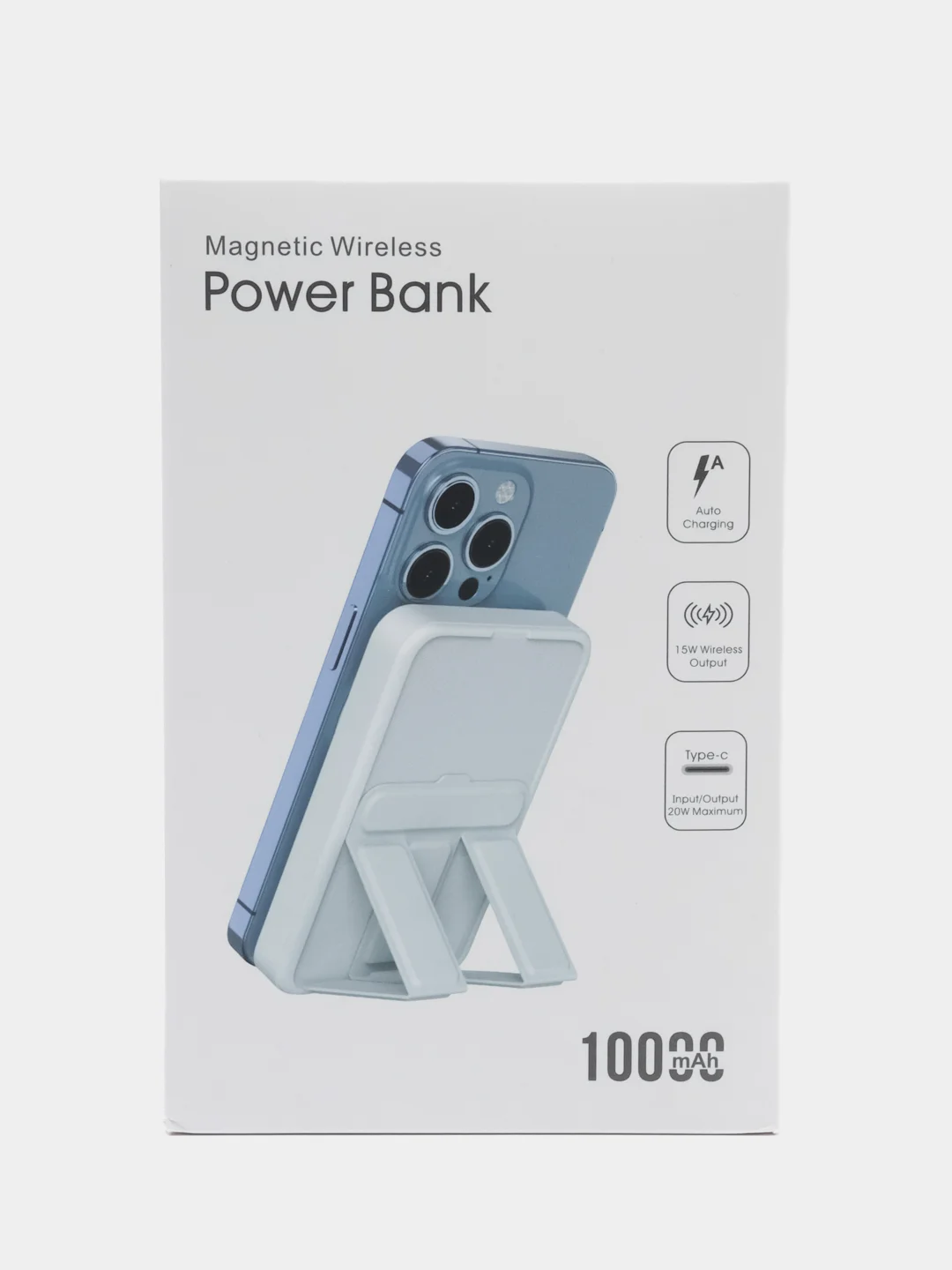 Белый внешний аккумулятор MagSafe, с подставкой, 5000, 10000 mAh