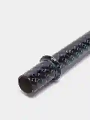 Черный мундштук алюминиевый для кальяна Carbon, синий, черный, 30 см, универсальный