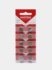 Батарейки Smartbuy AG10 (LR54, LR1130, G10, 389, 390, SR1130) для калькулятора