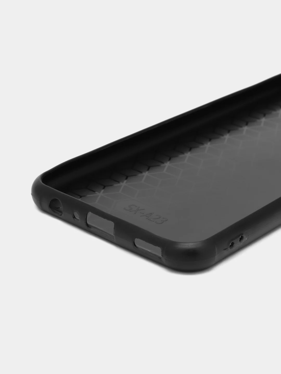 Угольный чехол Samsung Galaxy A23, Самсунг Галакси А23, силиконовый, под кожу