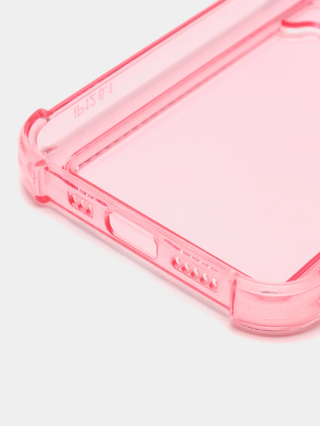 Розовый чехол для iPhone 12, с карманом для карт