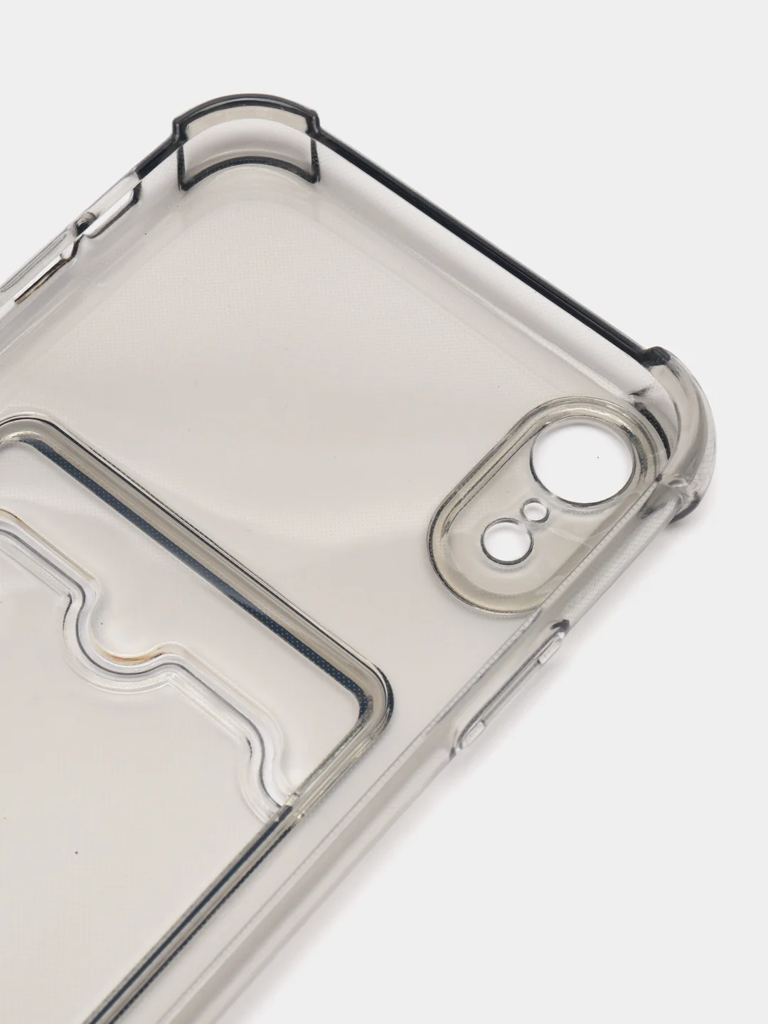 Серый чехол для iPhone XR, с карманом для карт