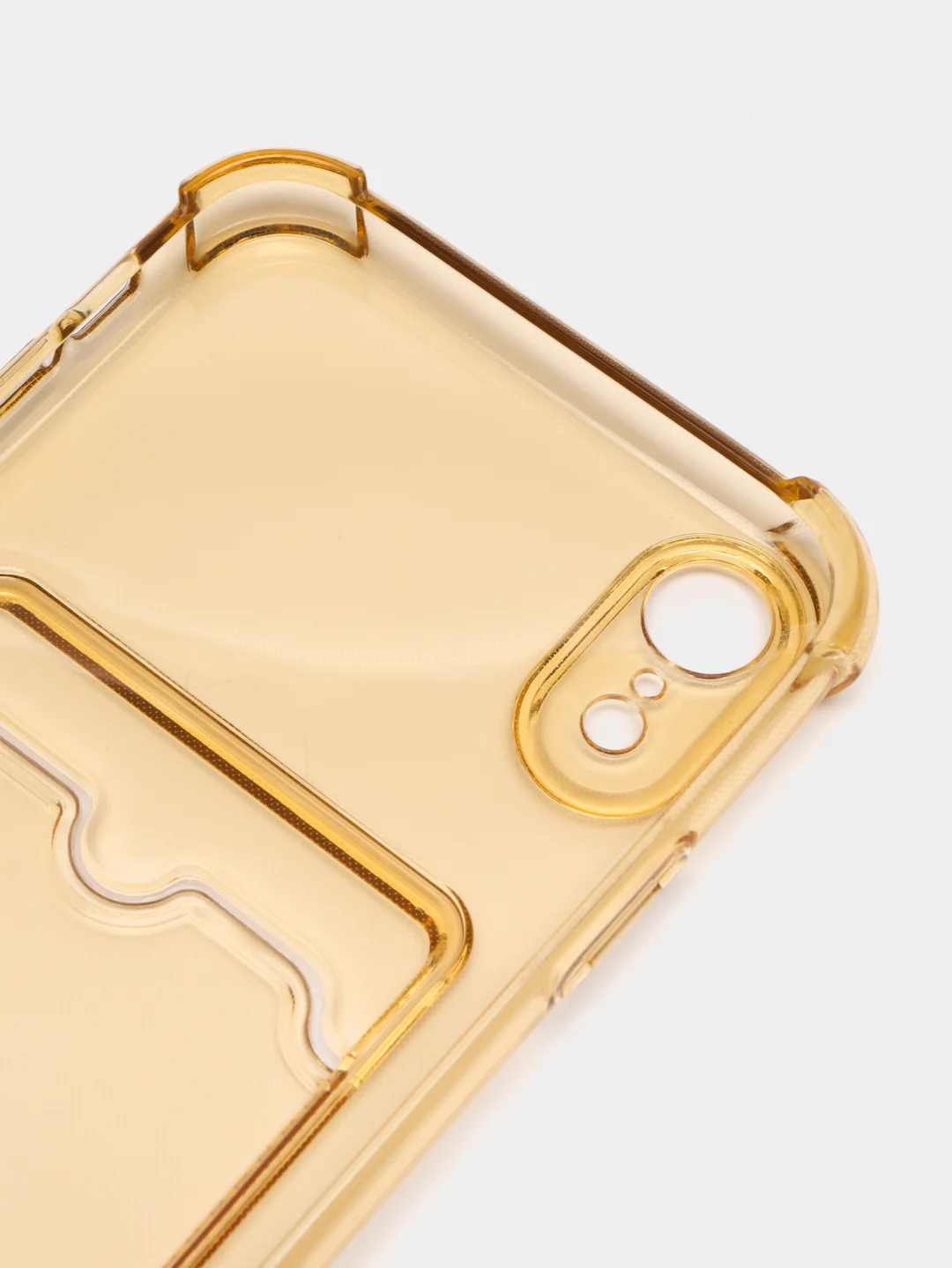 Бронзовый чехол для iPhone XR, с карманом для карт