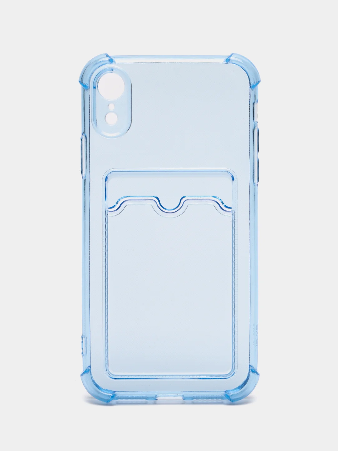 Синий чехол для iPhone XR, с карманом для карт