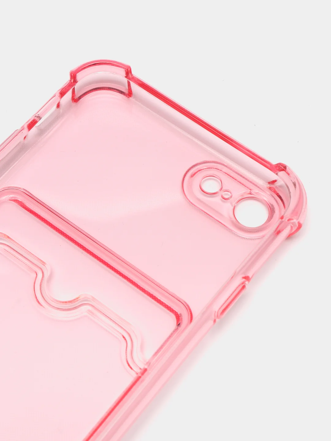 Розовый чехол для iPhone 7, 8, SE 2020, с карманом для карт