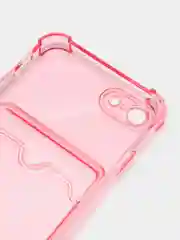 Розовый чехол для iPhone 7, 8, SE 2020, с карманом для карт