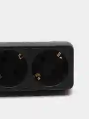Черный удлинитель с выключателем Perfeo Powermate, 3 розетки
