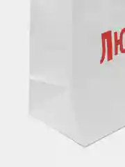 Кремовый пакет подарочный, с приколом, крафт, 22 х 22 х 11 см