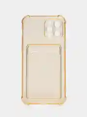 Бронзовый чехол для iPhone 12 Pro, с карманом для карт