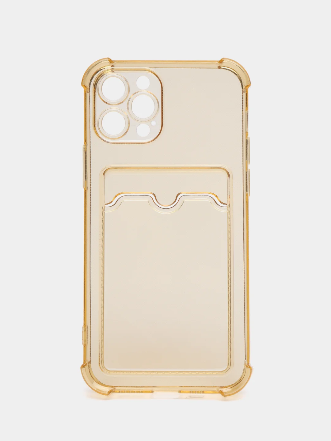 Бронзовый чехол для iPhone 12 Pro, с карманом для карт