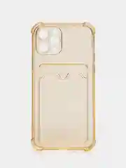 Бронзовый чехол для iPhone 12 Pro, с карманом для карт