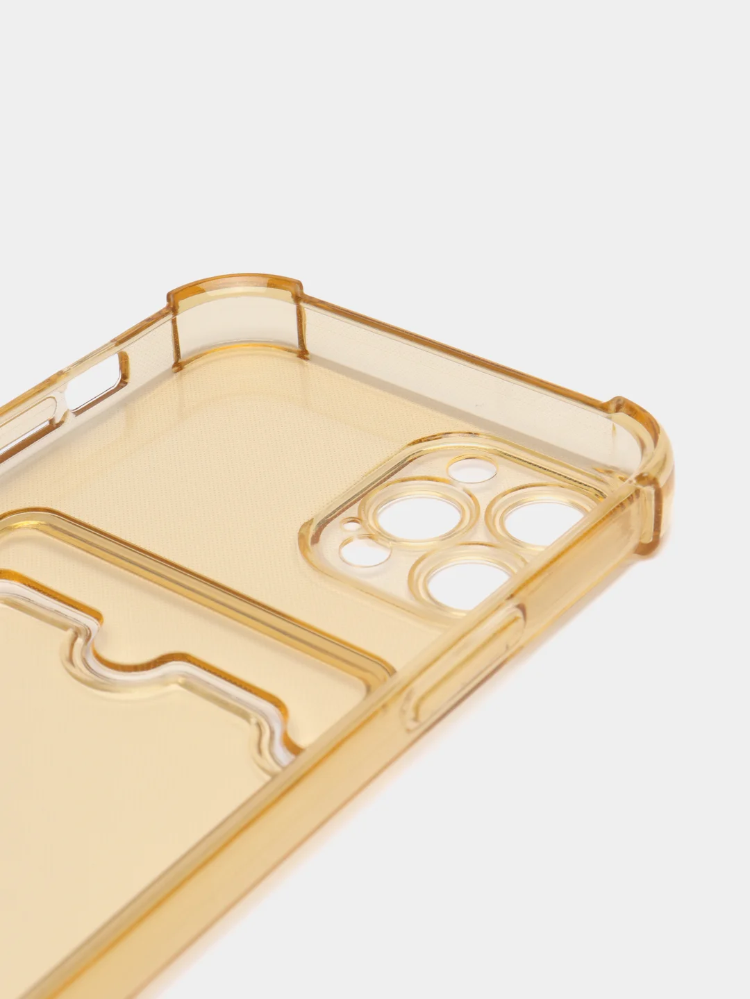 Бронзовый чехол для iPhone 12 Pro, с карманом для карт