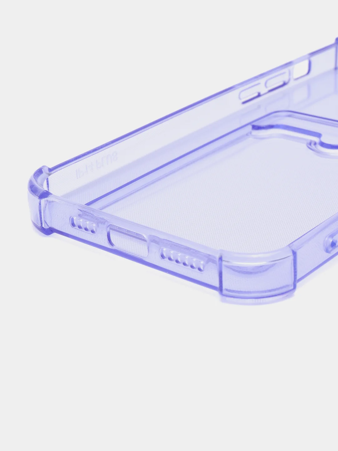 Лавандовый чехол для iPhone 14 Plus, с карманом для карт