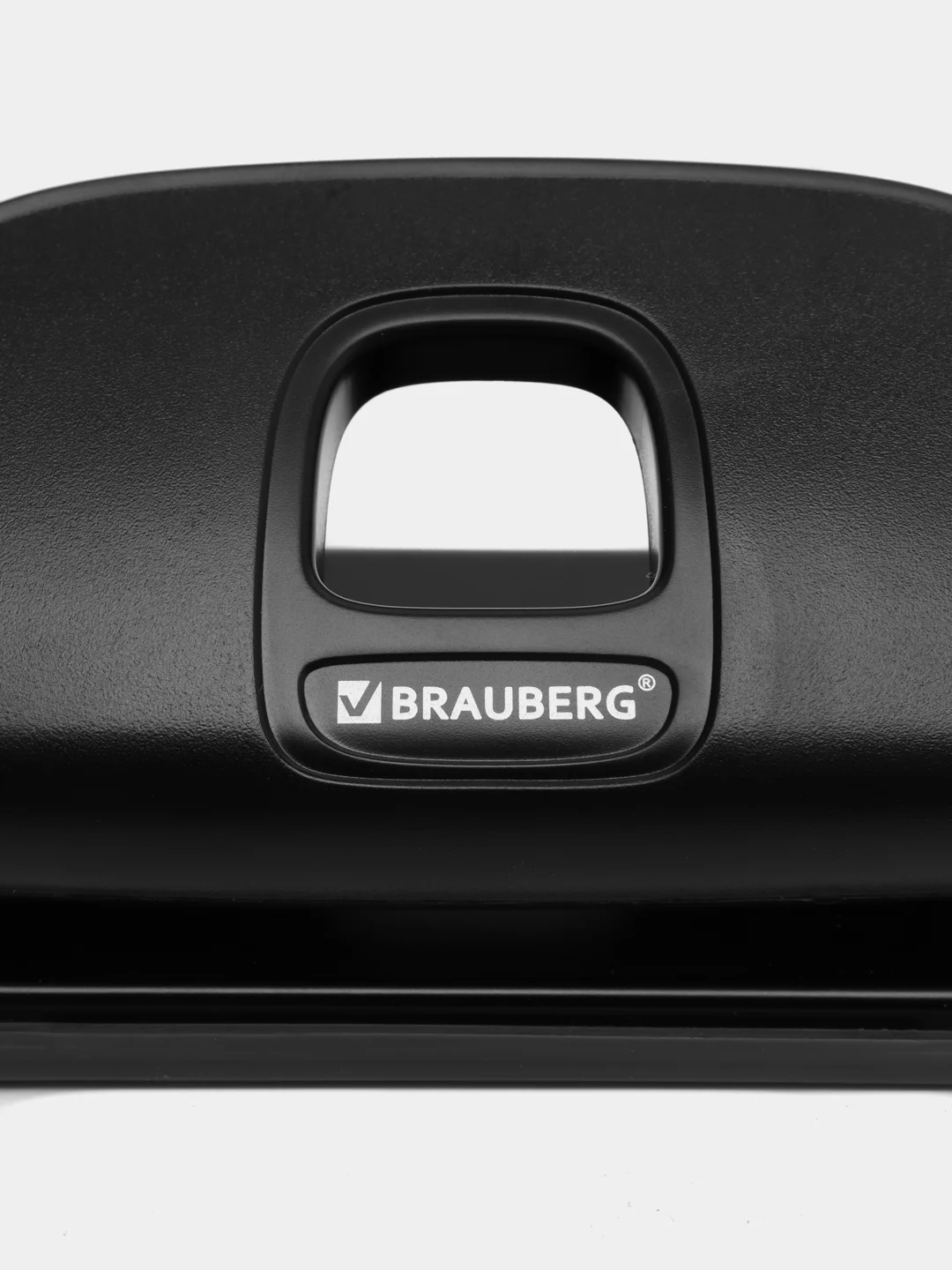 Дырокол BRAUBERG "Extra", до 10 листов, черный, 229090