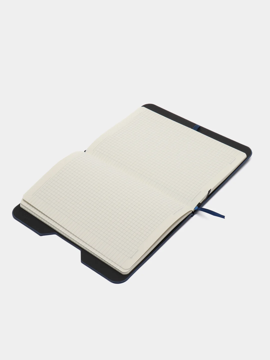 Блокнот BRAUBERG NOTE, А5, под кожу, софт-тач, с резинкой, синий, 162х218 мм, 80 листов