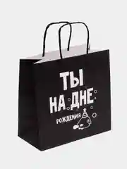 Слоновая кость пакет подарочный с приколом, 22х11х22