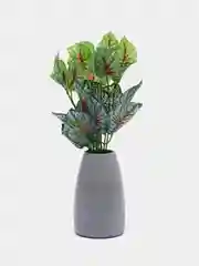 Марсала искусственные цветы. Куст зелени. Искусственные растения для декора