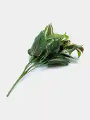 Красный искусственные цветы. Куст зелени. Искусственные растения для декора