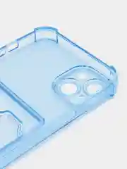 Синий чехол для iPhone 14 Plus, с карманом для карт