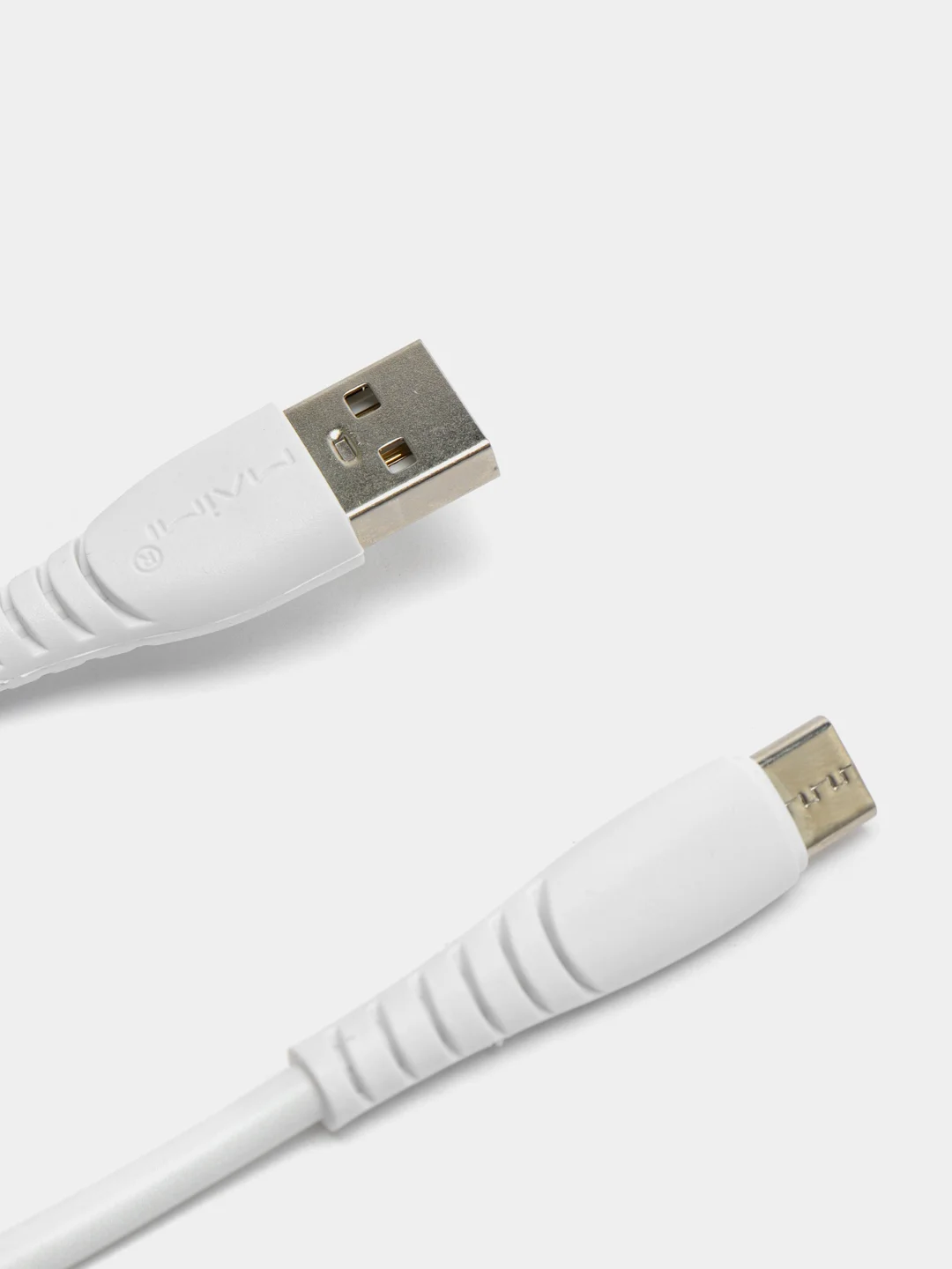 Белый кабель зарядный USB Micro, Type-c, Lightning для iPhone, Maimi X39, до 6A, 1метр, 2 метра