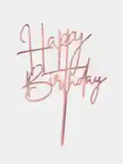 Конфетный топпер для торта Happy Birthday